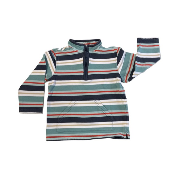Janie and Jack Vintage Wheels Half-Zip Pullover 4T - Picture 1 of 3